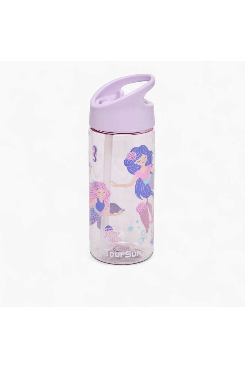 gloo Mermaid Print Sipper Water Bottle - 420 ml - Image 1